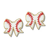 113094, GAMEDAY SPORTS BOW STUD EARRINGS