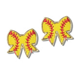 113094, GAMEDAY SPORTS BOW STUD EARRINGS