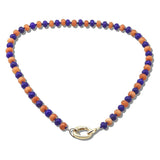 113095, GAMEDAY CARABINER CLIP BEADED NECKLACE