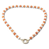113095, GAMEDAY CARABINER CLIP BEADED NECKLACE