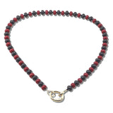113095, GAMEDAY CARABINER CLIP BEADED NECKLACE