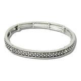 113115, WESTERN CHECKERED GRID STRETCH BRACELET