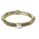113116, WESTERN AB CRYSTAL STUDDED STRETCH BRACELET