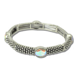 113116, WESTERN AB CRYSTAL STUDDED STRETCH BRACELET
