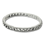 113118, WESTERN ROPE EDGE STUDDED STRETCH BRACELET