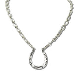 113138, WESTERN HORSESHOE LINK CHAIN NECKLACE