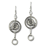 113151, WESTERN HERITAGE LINK FLOWER DANGLE EARRINGS