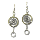 113151, WESTERN HERITAGE LINK FLOWER DANGLE EARRINGS