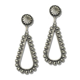 113158, WESTERN SUNBURST CONCHO TEARDROP EARRINGS