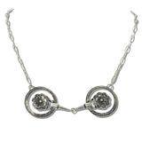 113161, WESTERN HERITAGE LINK FLOWER NECKLACE