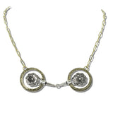 113161, WESTERN HERITAGE LINK FLOWER NECKLACE