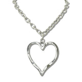 113162, WESTERN OPEN HEART STATEMENT PENDANT NECKLACE