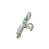 113167, WESTERN DACHSHUND TURQUOISE STONE RING