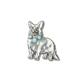 113168, WESTERN WELSH CORGI TURQUOISE STONE RING