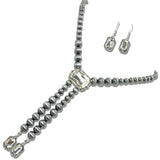 113170, WESTERN CRYSTAL ACCENT LARIAT Y-DROP NECKLACE