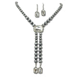 113170, WESTERN CRYSTAL ACCENT LARIAT Y-DROP NECKLACE