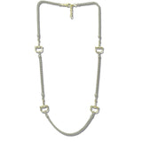 113177, 14K GOLD PLATED 36" LONG HERITAGE LINK NECKLACE