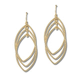 113206, CONCENTRIC MARQUISE DROP EARRINGS