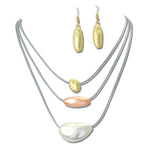 113222, ORGANIC PEBBLE MULTI STRAND NECKLACE