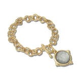 113234, GEOMETRIC FACETED CHARM TOGGLE BRACELET
