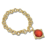 113234, GEOMETRIC FACETED CHARM TOGGLE BRACELET