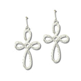 113241, OPENWORK INFINITY LOOK CROSS DROP EARRINGS