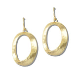 113246, TWISTED MOBIUS OVAL DROP EARRINGS