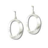 113246, TWISTED MOBIUS OVAL DROP EARRINGS