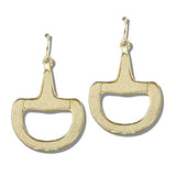 113253, FAUX LEATHER HERITAGE LINK DROP EARRINGS