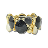 113282, ORGANIC PEBBLE RESIN STRETCH BRACELET