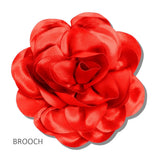113286, OVERSIZED FABRIC FLOWER STATEMENT BROOCH AND HAIR CLIP
