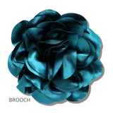 113286, OVERSIZED FABRIC FLOWER STATEMENT BROOCH AND HAIR CLIP