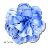 113286, OVERSIZED FABRIC FLOWER STATEMENT BROOCH AND HAIR CLIP