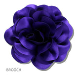113286, OVERSIZED FABRIC FLOWER STATEMENT BROOCH AND HAIR CLIP