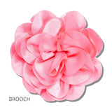 113286, OVERSIZED FABRIC FLOWER STATEMENT BROOCH AND HAIR CLIP