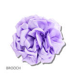 113287, FABRIC FLOWER STATEMENT BROOCH AND HAIR CLIP