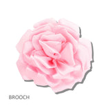 113287, FABRIC FLOWER STATEMENT BROOCH AND HAIR CLIP
