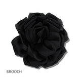 113287, FABRIC FLOWER STATEMENT BROOCH AND HAIR CLIP