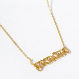 113317, MY LOVELY GRANDMA BUBBLE SCRIPT PENDANT NECKLACE