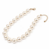 113329, CHUNKY PEARLESCENT STRAND NECKLACE