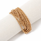 113342, MULTI STRAND ROPE CHAIN TOGGLE BRACELET