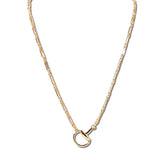 113345, HERITAGE LINK ACCENT LONG CHAIN NECKLACE