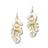 113363, CASCADING ORGANIC PETAL CHANDELIER DROP EARRINGS