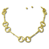 113392, WATER RESISTANT 24K GOLD TONE HERITAGE LINK NECKLACE