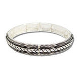 113444, VINTAGE TWISTED ROPE STRETCH BRACELET