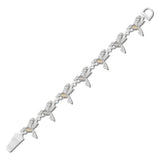 113457, SCULPTED HUMMINGBIRD LINK MAGNETIC BRACELET