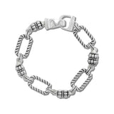 113460, TWISTED CABLE PAPERCLIP LINK MAGNETIC LINK BRACLEET