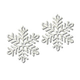 113465, CHRISTMAS HAMMERED SNOWFLAKE STUD EARRINGS