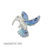 113476, CRYSTAL PAVE HUMMINGBIRD MAGNETIC PIN