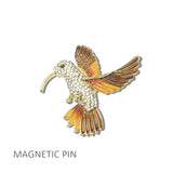 113476, CRYSTAL PAVE HUMMINGBIRD MAGNETIC PIN